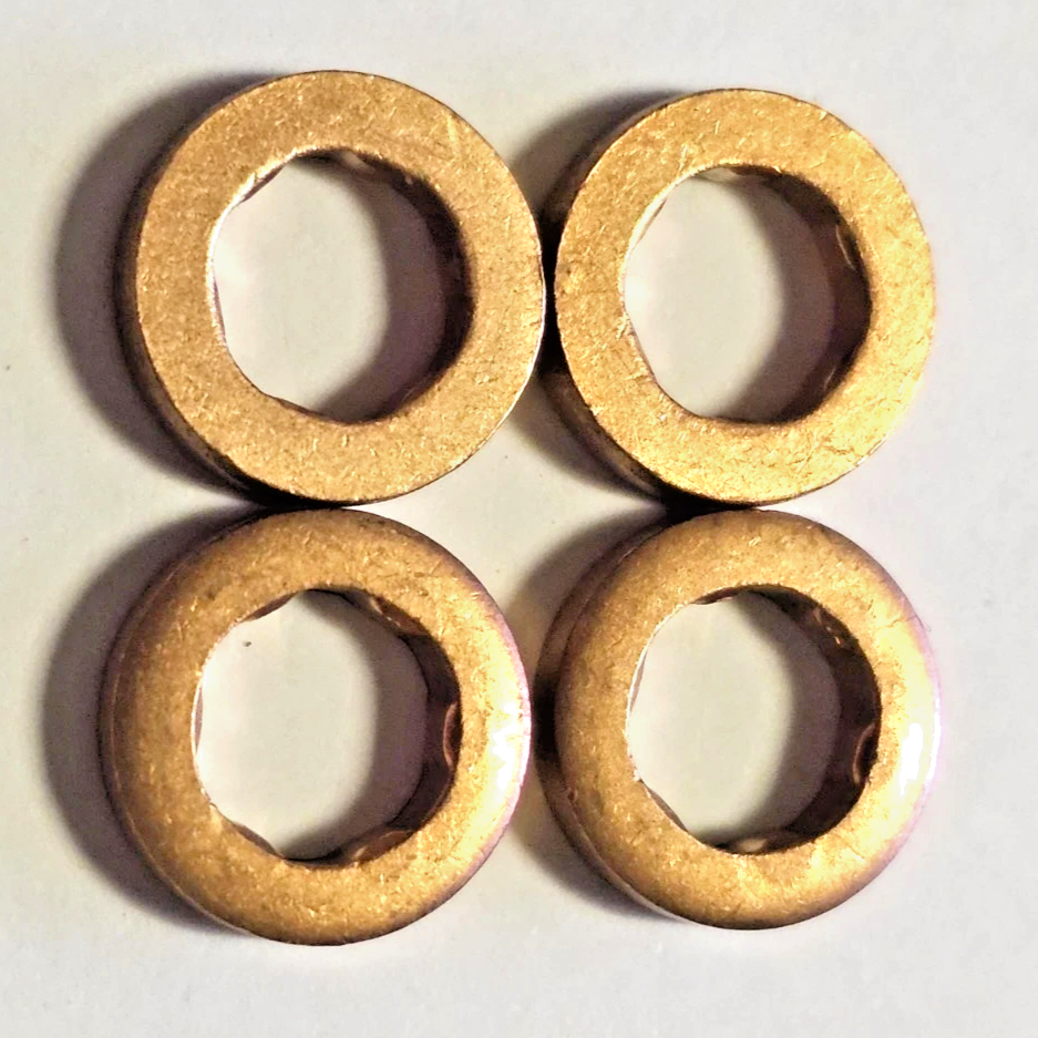 Skoda 1.6 TDi Fuel Injector Copper Washer Seals x4 — Rapid Fabia Octavia Yeti Superb — OE 03L130519