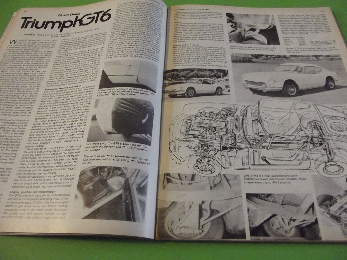 THOROUGHBRED AND CLASSIC CARS MAGAZINE NOVEMBER 1980 #C4