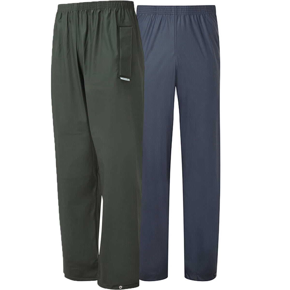 Mens Flex Elastic Waist Tear-Resistant Waterproof Trousers