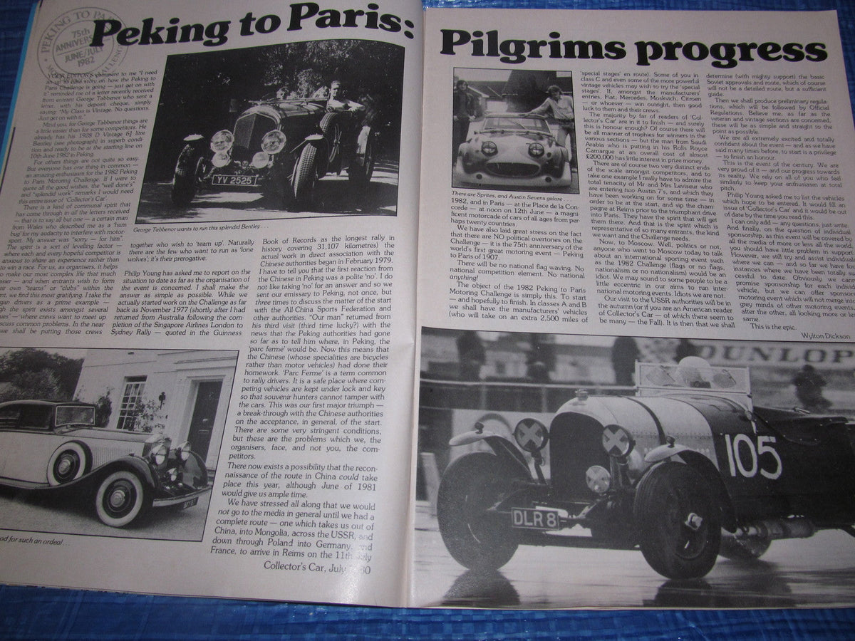 1980 JULY COLLECTORS CAR MAGAZINE / ROLLS ROYCE CITROEN MG AUSTIN 7 RACER  #bk1