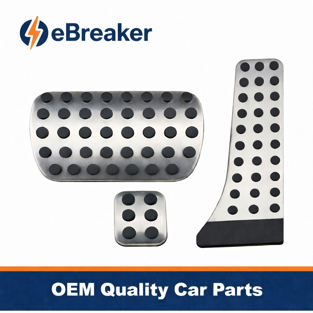 NEW Mercedes AMG Sport Pedal Covers Set 3PC Stainless Steel For A B C E S SL SLC
