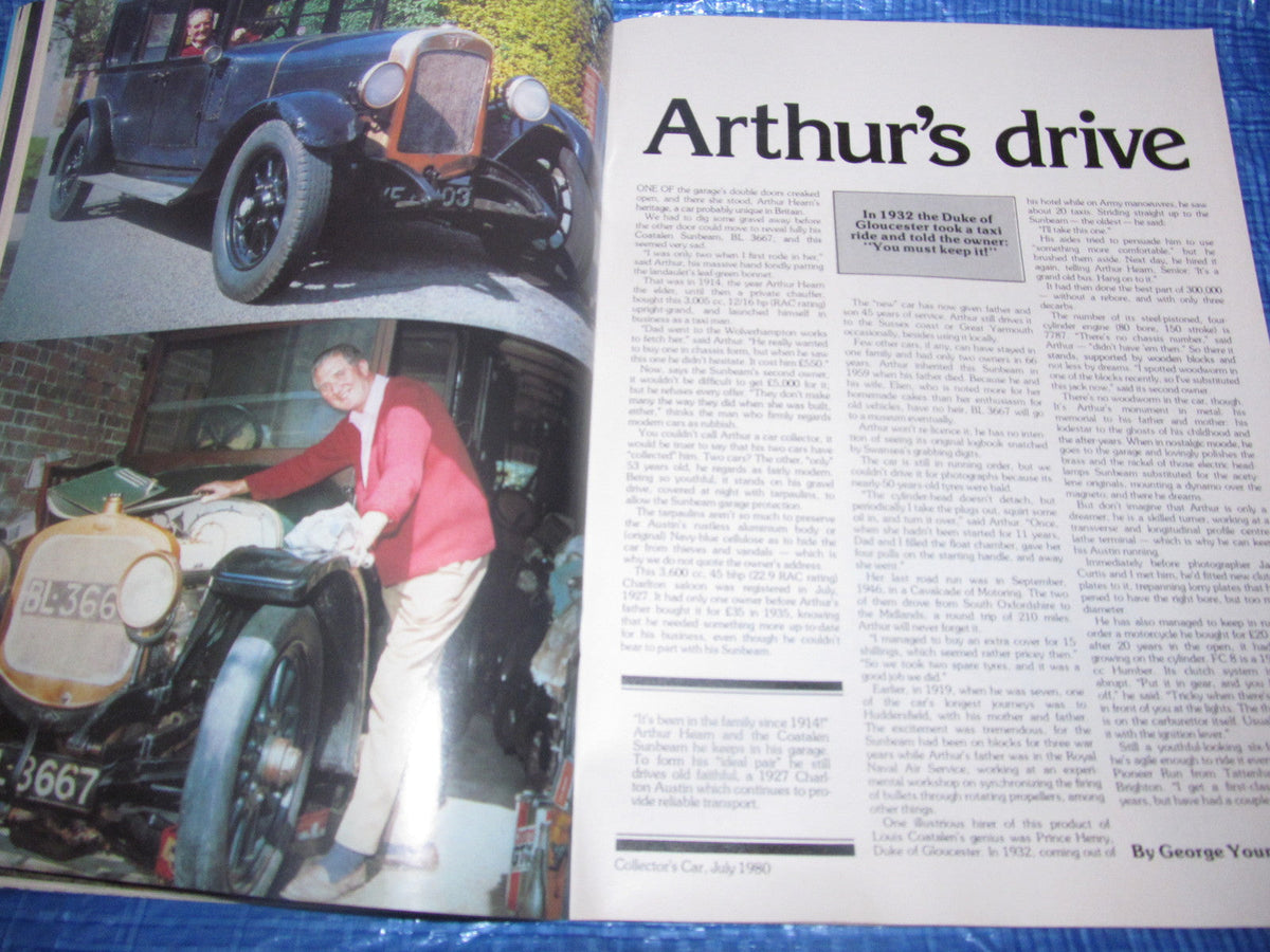 1980 JULY COLLECTORS CAR MAGAZINE / ROLLS ROYCE CITROEN MG AUSTIN 7 RACER  #bk1