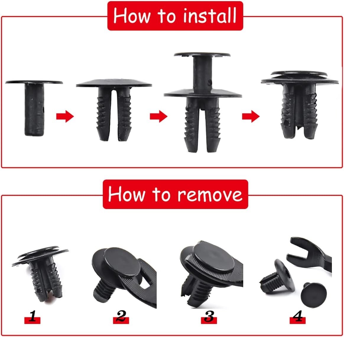 BMW Trim Clips Expanding Rivet 51471911992, 10x Qty for 1 2 3 4 5 6 7 X Z Series