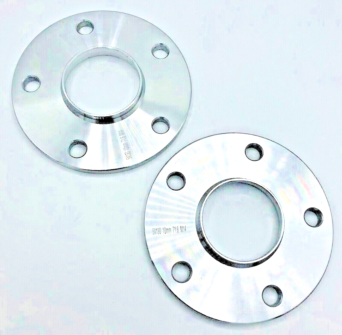 PORSCHE 20mm Wheel Spacers 5x130 With Extended O.E Bolts Precision Fit in Silver