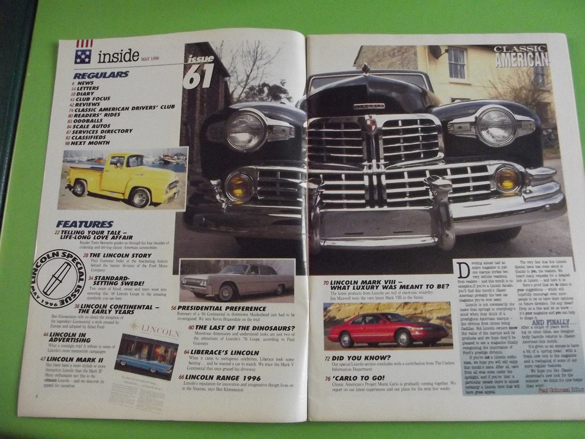 CLASSIC AMERICAN MAGAZINE MAY 1996 #c1