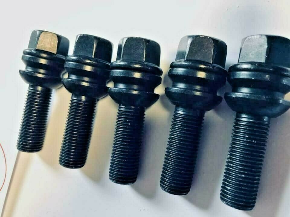 Porsche Wheel Spacers 20mm + Extended O.E Bolts Set Of 2 in Black 5x130 PSR9Line