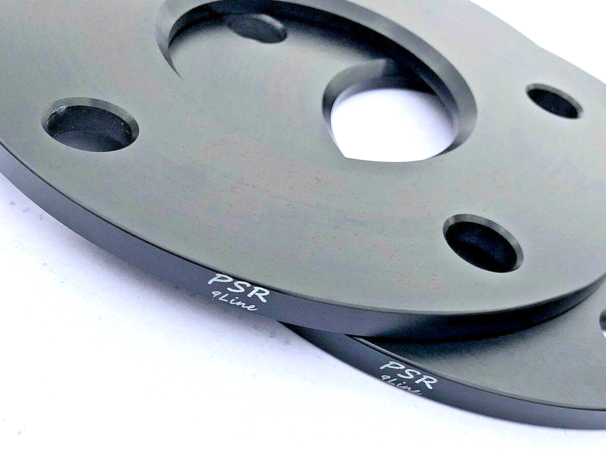 PORSCHE 7mm Wheel Spacers 5x130 With Extended AM Bolts  Precision Fit in Black