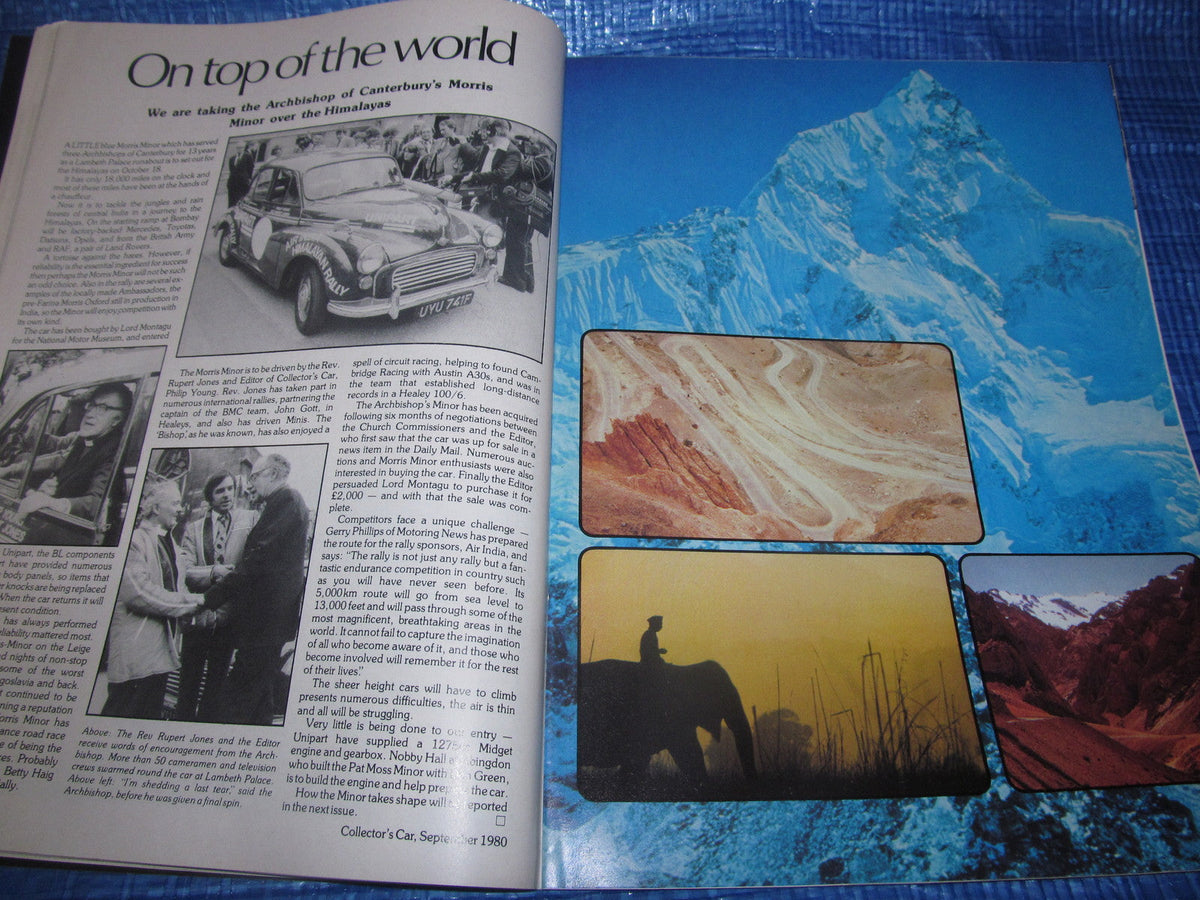 1980 SEPTEMBER COLLECTORS CAR MAGAZINE / MGA AUSTIN 7 TR4 MORRIS MINOR #bk1