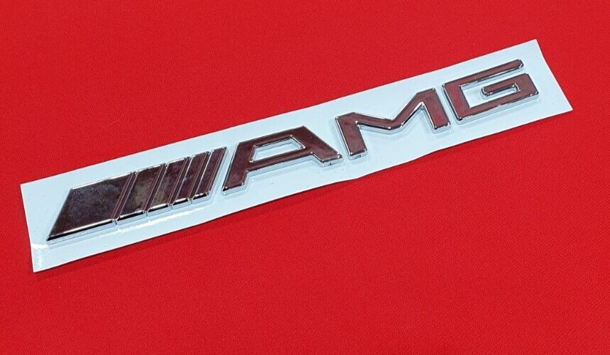 AMG Badge Logo Boot Emblem Chrome