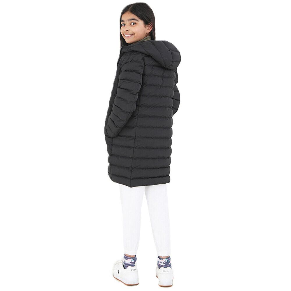 Kids Girls GRANT Long Padded Hooded Jacket