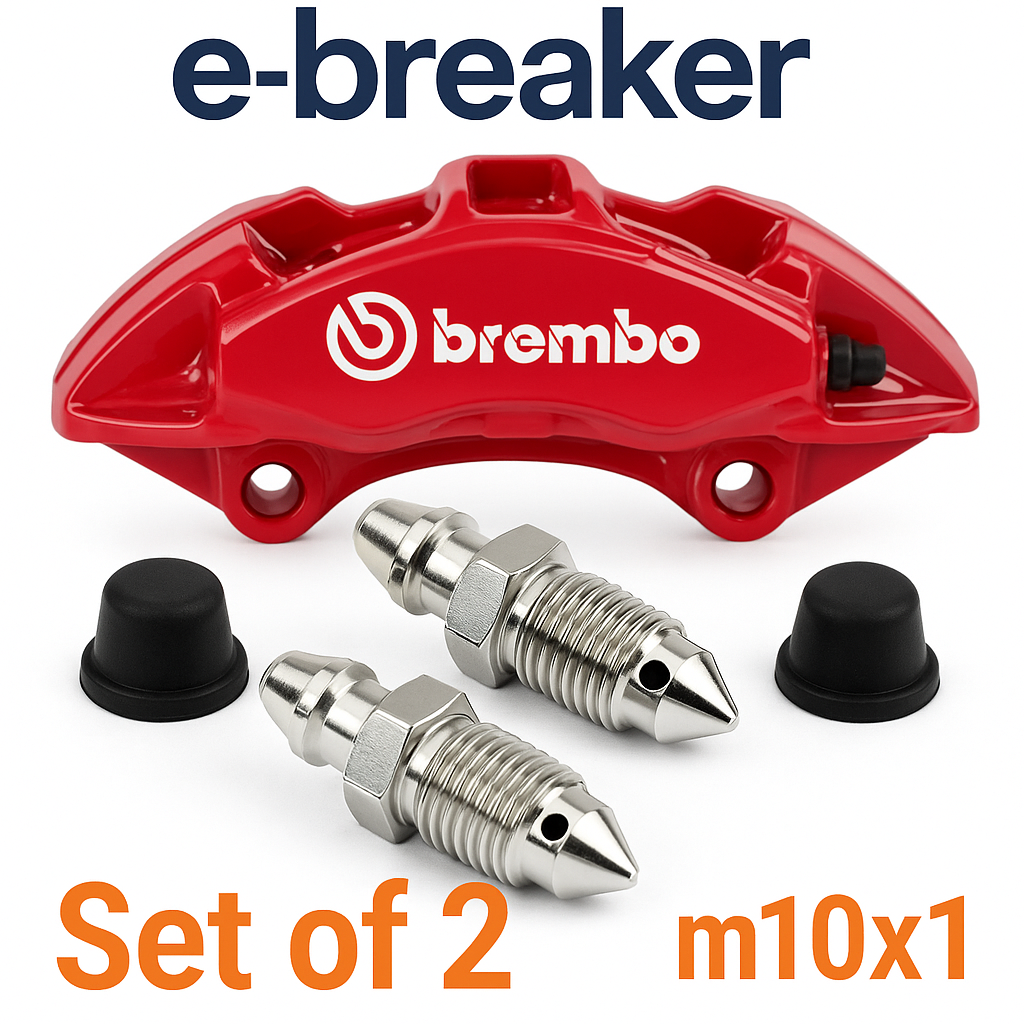 Porsche Brembo Brake Caliper Bleed Screw | M10x1 | 996 997 986 987 991 | Pack of 2 | PSR9Line