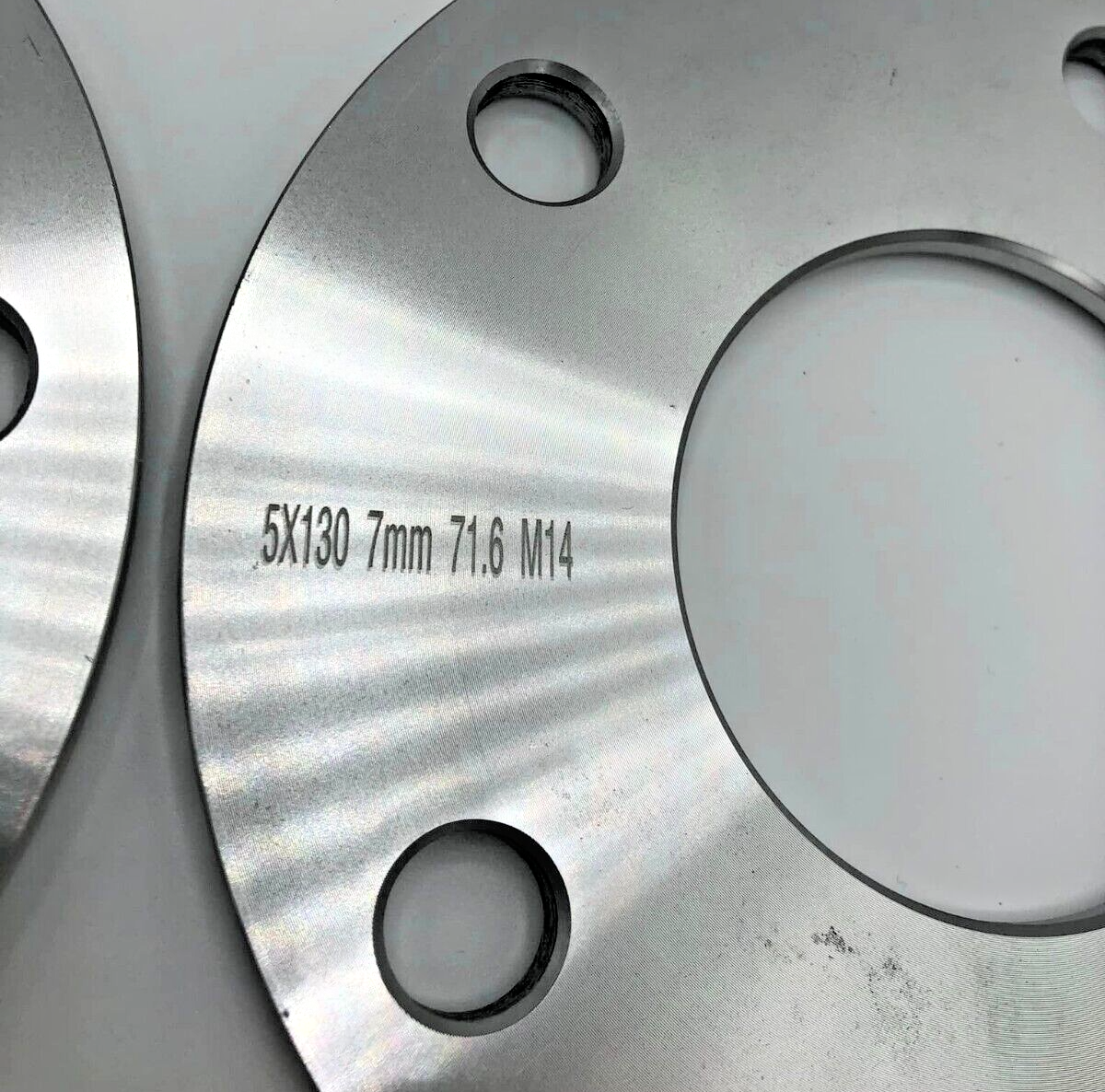 Porsche Wheel Spacers 7mm Set Of 2 in Silver 5x130 PSR9Line