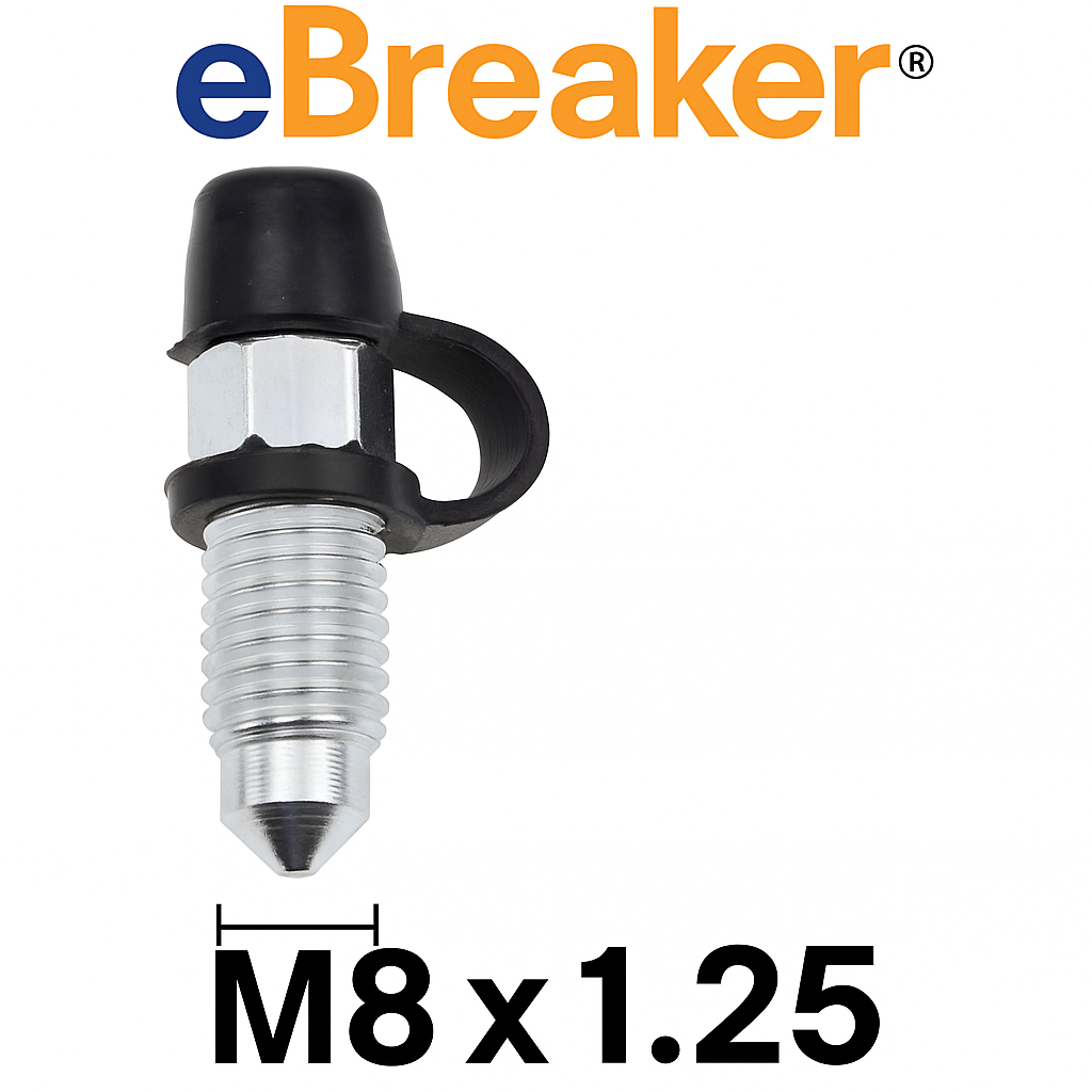 M8x1.25 Brake Caliper Bleed Screws x2 with Cap - Citroen Dispatch MPV & Van - 06