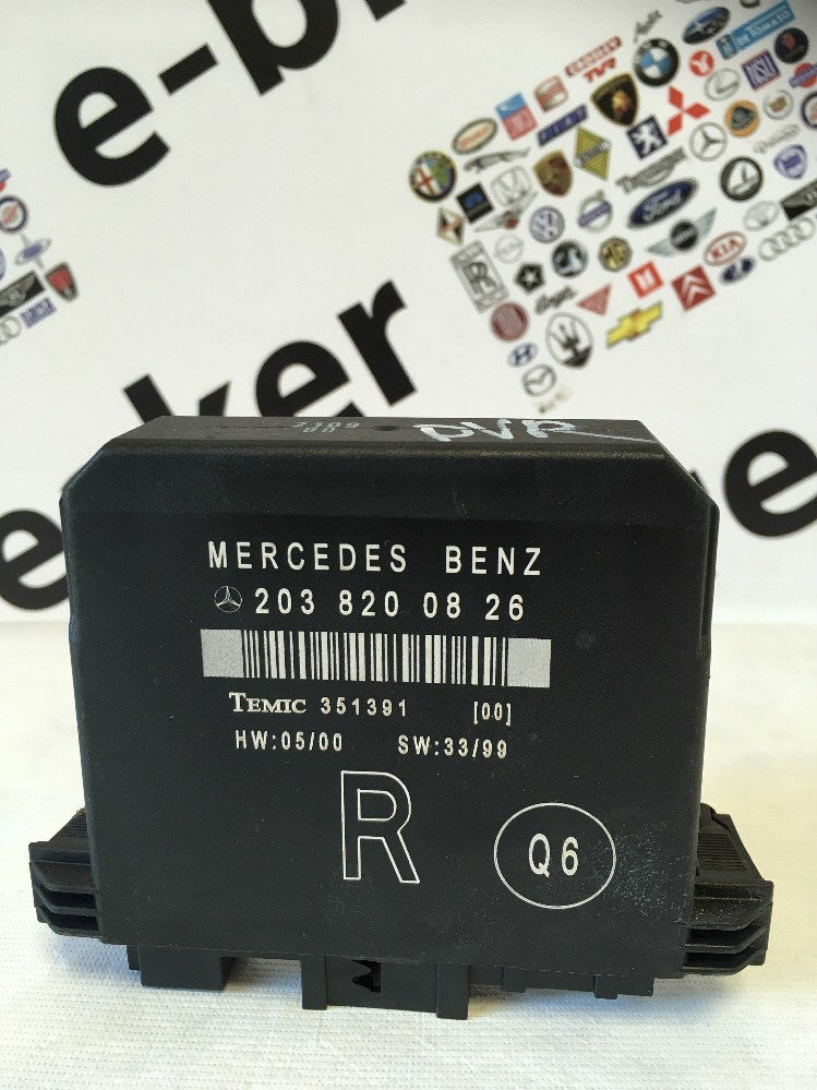 Door Control Module 2038200826 Rear Right Side From Mercedes C Class W203 00-05