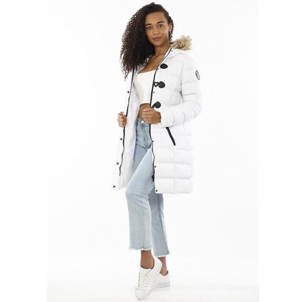 Womens Wizard Padded Hooded Long Jacket