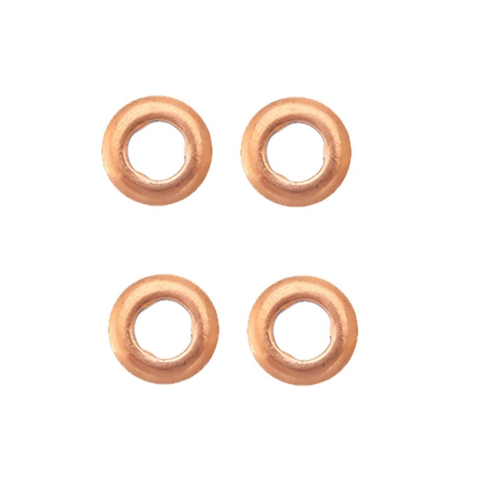 BMW Diesel Fuel Injector Copper Washer Seal Set x4 — M47 N47 B47 Engines — OE 2247156