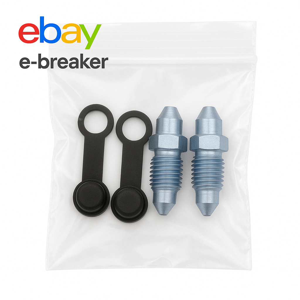 Brake Caliper Bleed Screw Nipples x2 Twin Pack with Cap – M10x1 – Motorcycle & Car