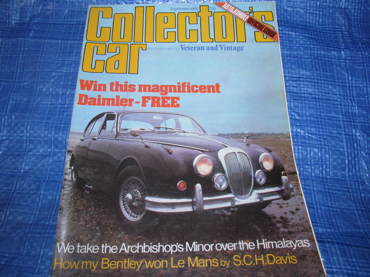 1980 SEPTEMBER COLLECTORS CAR MAGAZINE / MGA AUSTIN 7 TR4 MORRIS MINOR #bk1