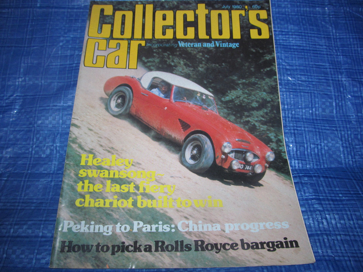 1980 JULY COLLECTORS CAR MAGAZINE / ROLLS ROYCE CITROEN MG AUSTIN 7 RACER  #bk1