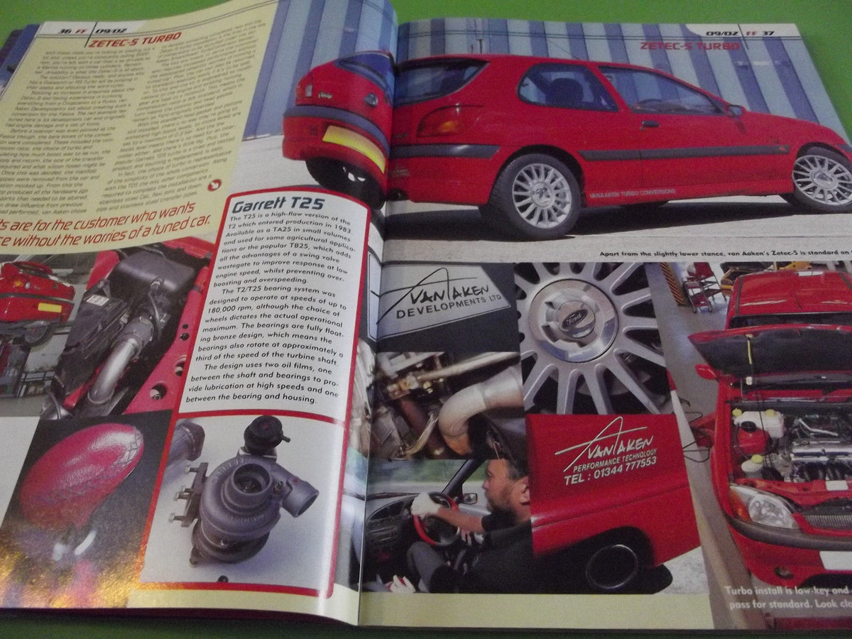 FAST FORD MAGAZINE SEPTEMBER 2002  #C5 RS ESCORT BODYKIT