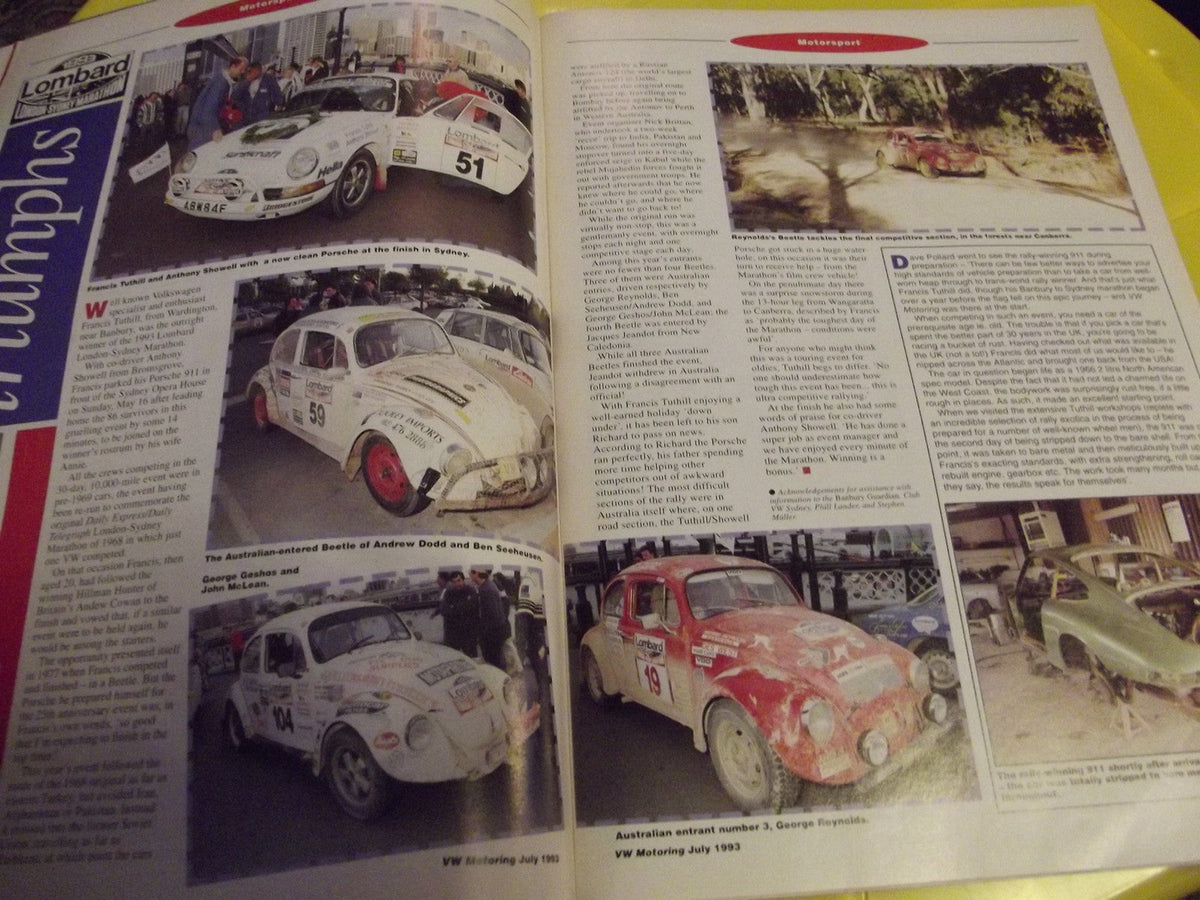 VW MOTORING MAGAZINE JULY1993 #c3