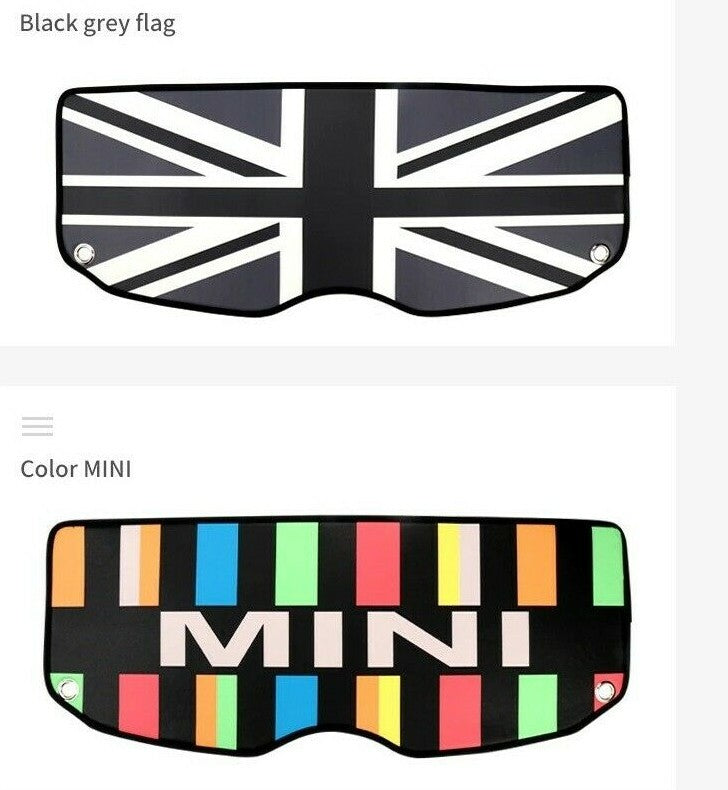 MINI R56 Parcel Shelf Leather Pad Union Jack For 2006 - 2014