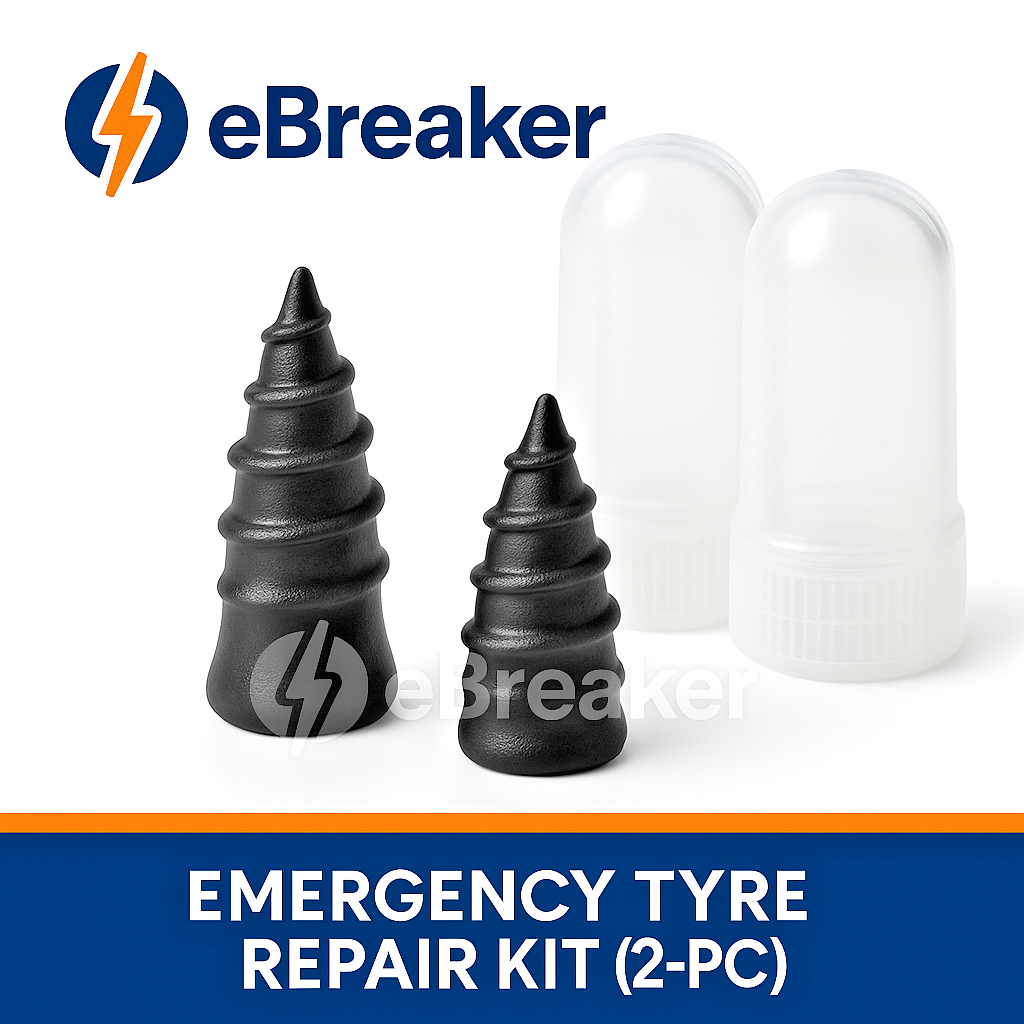 Tyre Repair Screws Kit – Quick Temporary Fix Plugs For Punctures # 2pcs 2 sizes.