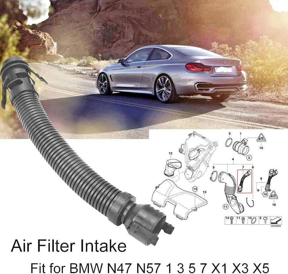 BMW Air Filter Intake Breather Pipe 7803842 O.E BMW 1 3 4 5 6 7 SERIES N47 N57