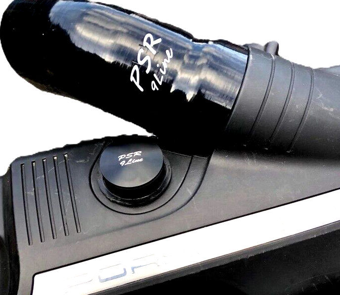 Porsche 997 Air Box Resonator Bypass Modification Plug & Black Induction Pipe