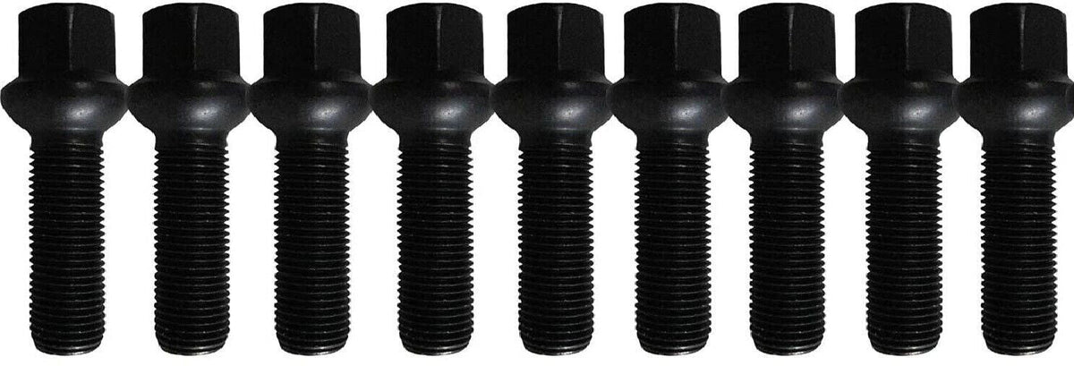 Porsche Wheel Spacers 15mm + Extended AF Bolts Set Of 2 in Black 5x130 PSR9Line