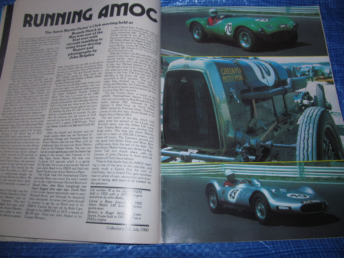 1980 JULY COLLECTORS CAR MAGAZINE / ROLLS ROYCE CITROEN MG AUSTIN 7 RACER  #bk1