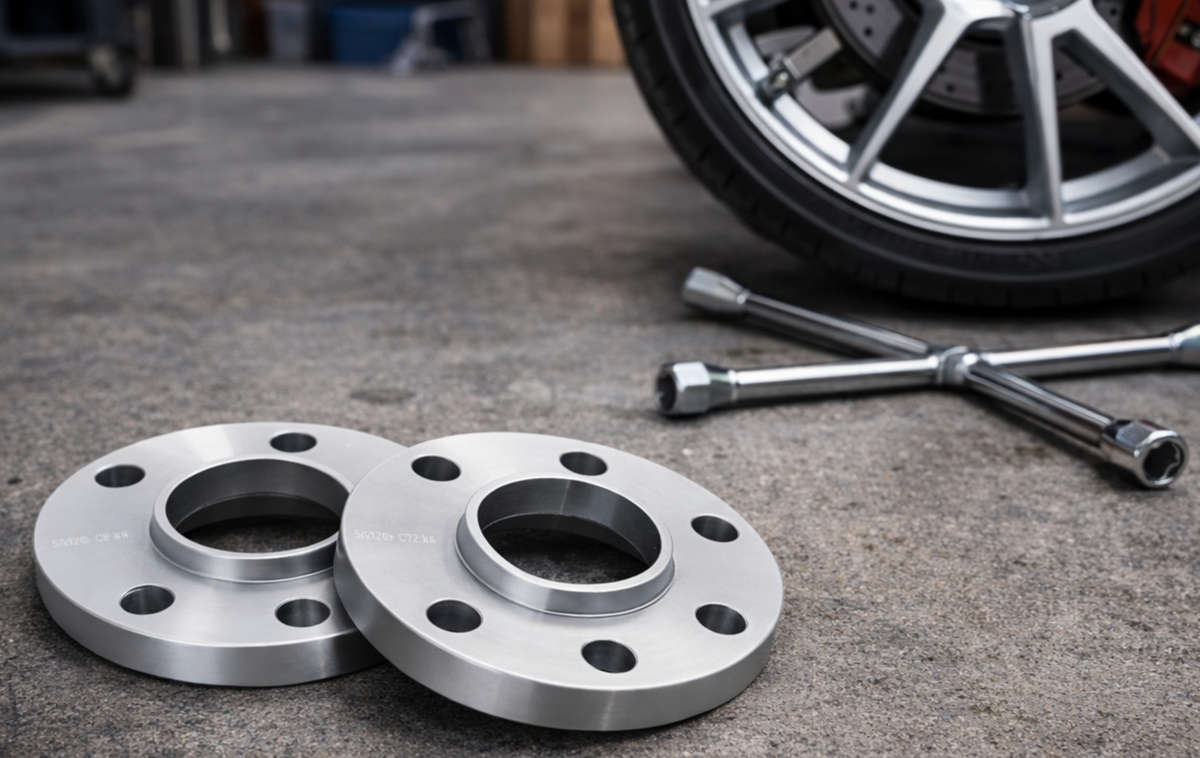 PORSCHE 7mm Wheel Spacers 5x130 With Extended AM Bolts  Precision Fit in Black