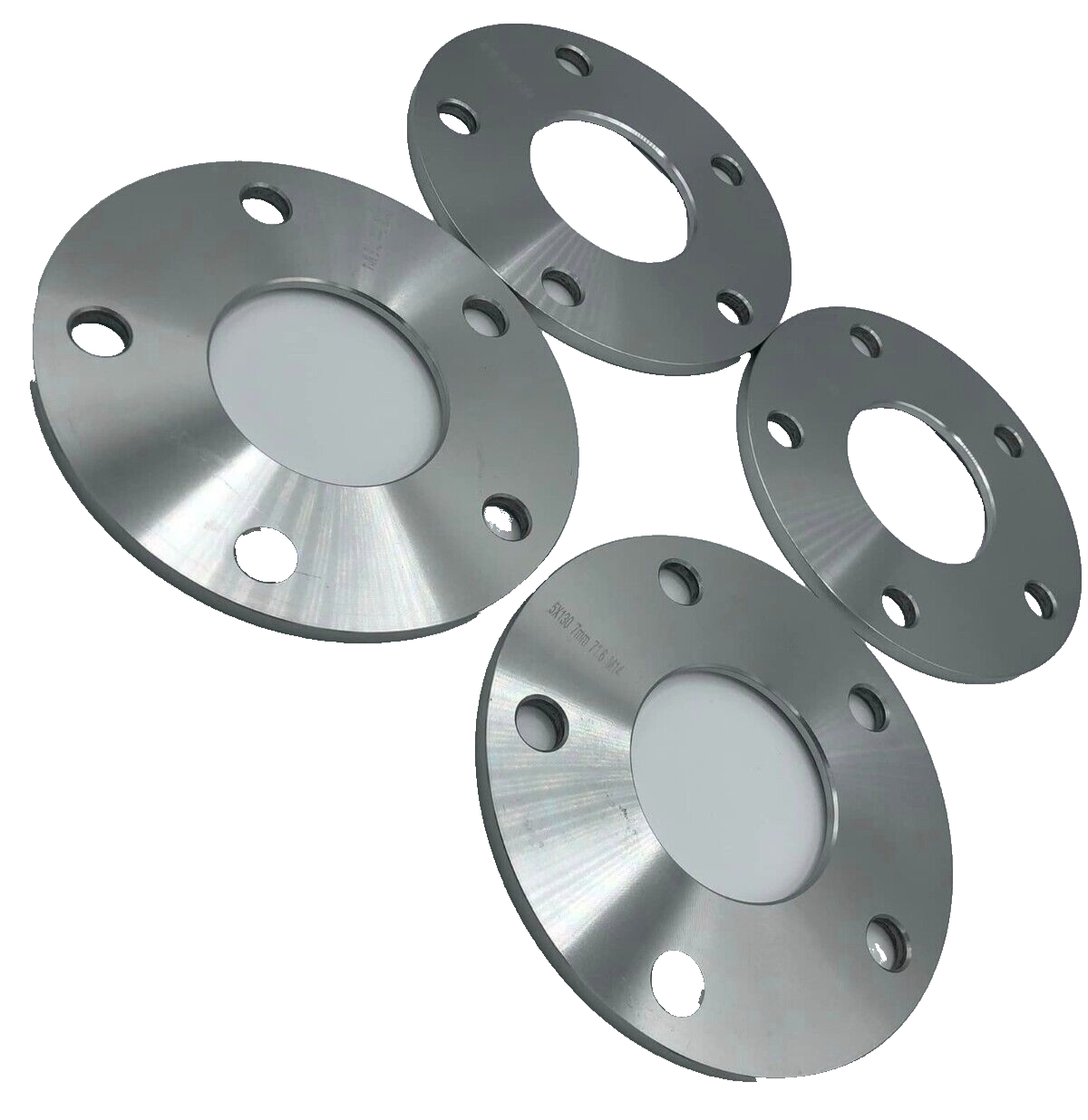 Porsche Wheel Spacers 7mm + Extended OE Bolts Set Of 4 in Silver 5x130 PSR9Line