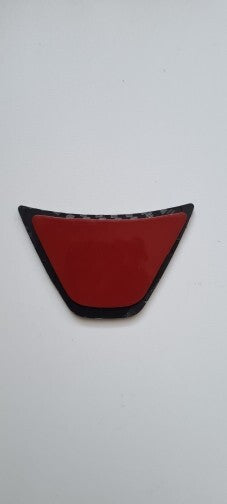 Ford Fiesta ST MK7 MK7.5 Carbon Fibre Effect Steering Wheel Badge Trim Blue ST