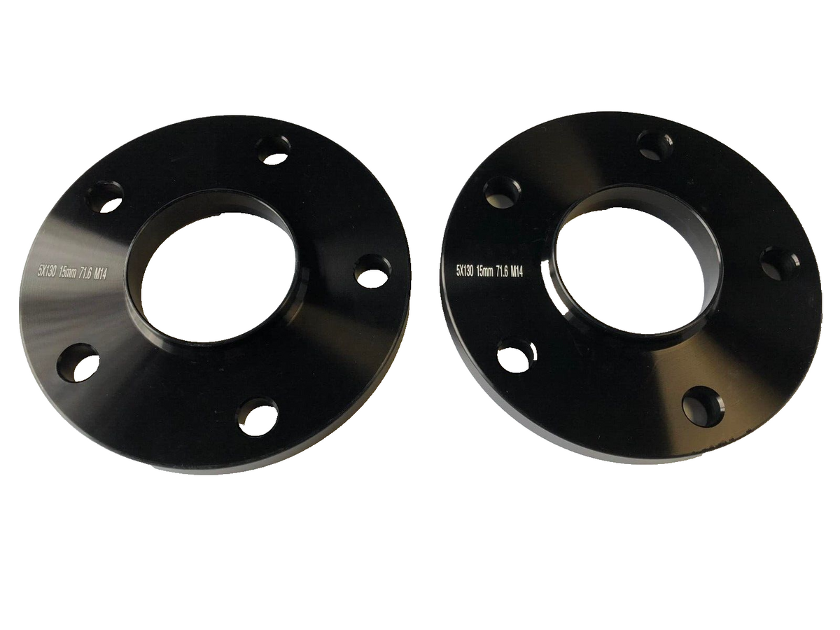 Porsche Wheel Spacers 20mm + Extended O.E Bolts Set Of 2 in Black 5x130 PSR9Line