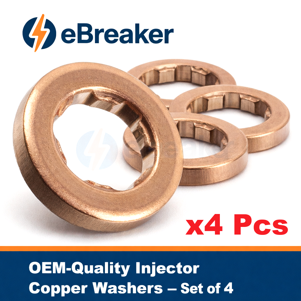 Skoda 1.6 TDi Fuel Injector Copper Washer Seals x4 — Rapid Fabia Octavia Yeti Superb — OE 03L130519