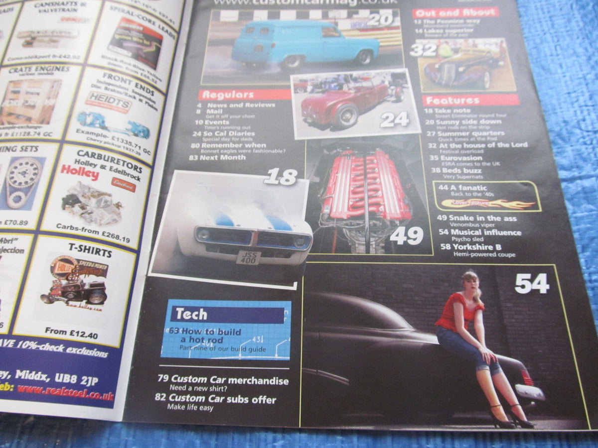CUSTOM CAR MAGAZINE SEPTEMBER 2010 / HEMI COUPE V8 MODEL A FORD DEADSLED   #bk1