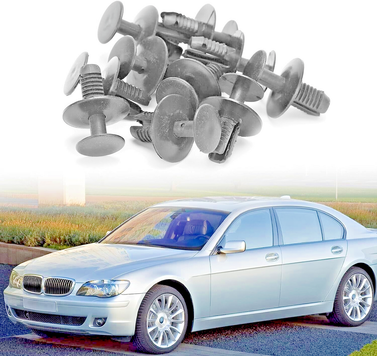 BMW Trim Clips Expanding Rivet 51471911992, 15x Qty for 1 2 3 4 5 6 7 X Z Series