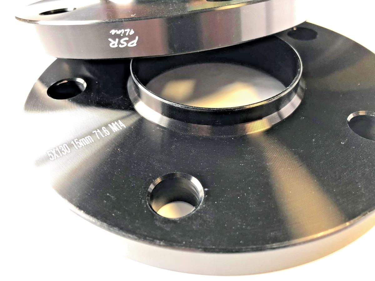 Black 12mm Wheel Spacers for Porsche 5x130 Pair with Extended Bolts AM UK Stock