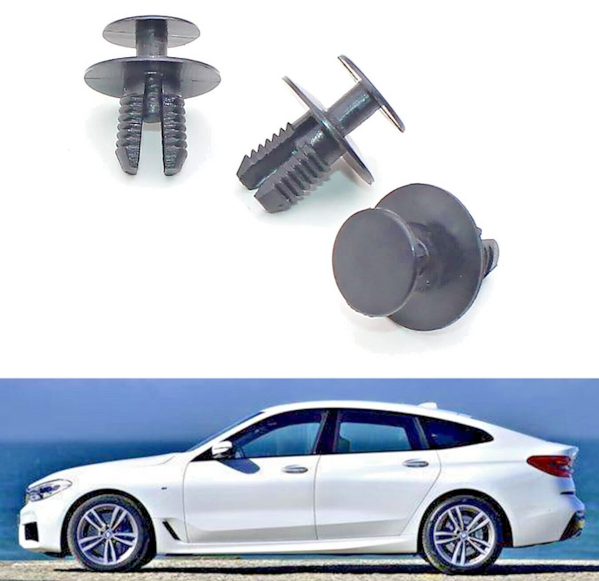 BMW Trim Clips Expanding Rivet 51471911992, 10x Qty for 1 2 3 4 5 6 7 X Z Series