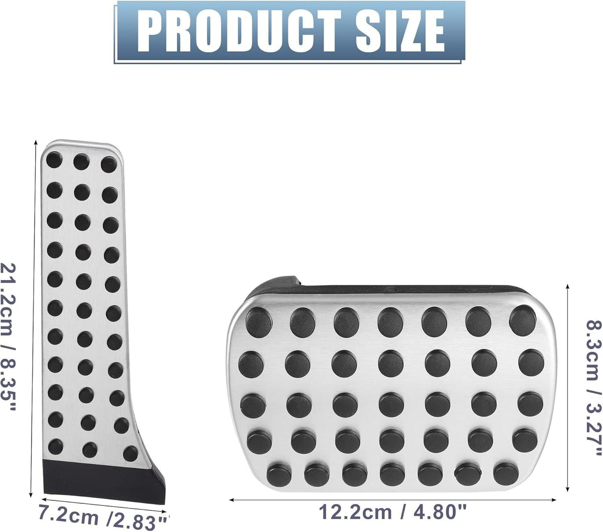 NEW Mercedes AMG Sport Pedal Covers Set 3PC Stainless Steel For A B C E S SL SLC