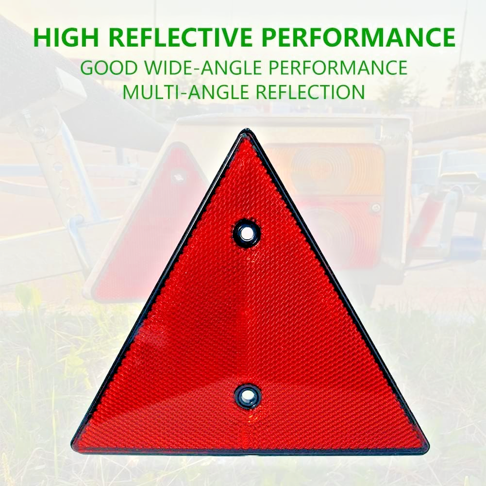 RED TRIANGLE REFLECTOR