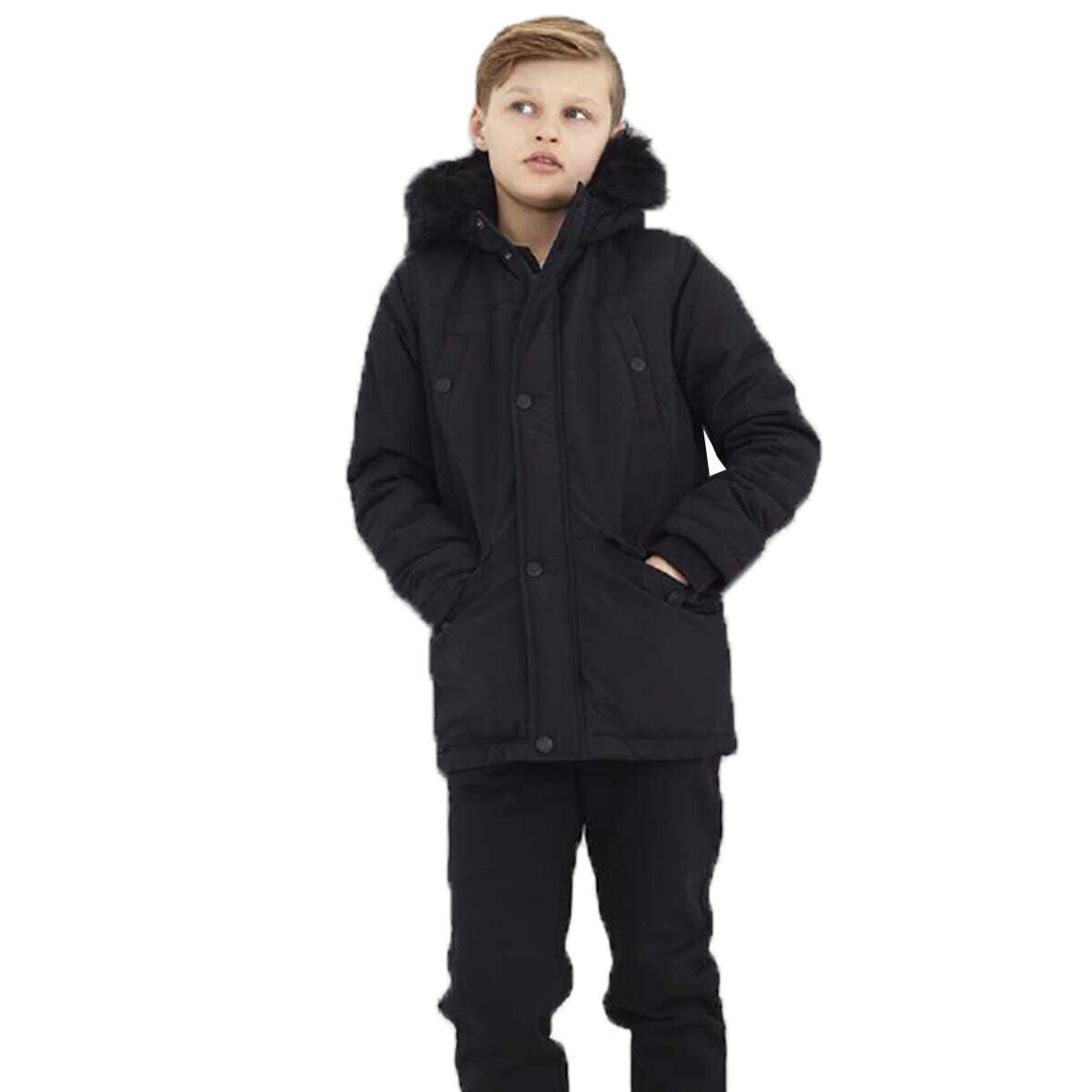 Kids Boys Wonderwall Quilted Parka Jacket