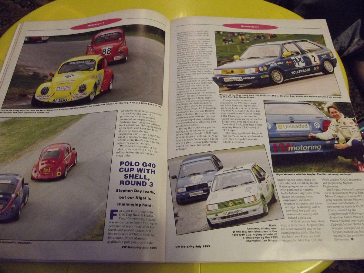 VW MOTORING MAGAZINE JULY1993 #c3