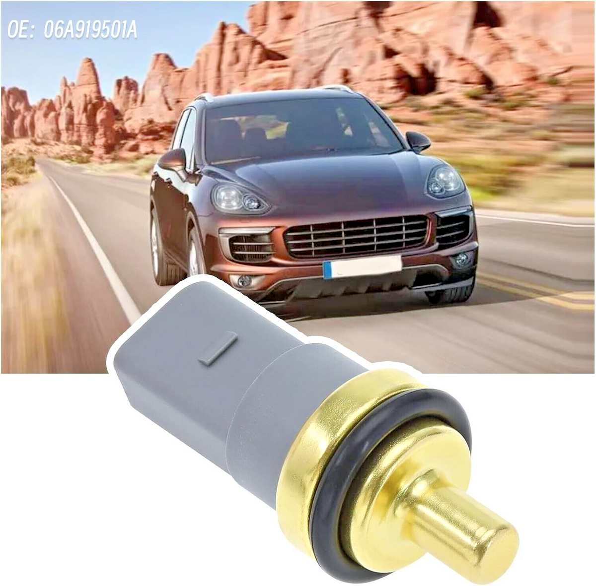 Coolant Temperature Sensor Sender 06A919501 SKODA Octavia Fabia Rapid Superb