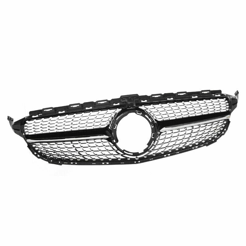 MERCEDES W205 C CLASS DIAMOND GRILLE AMG BLACK STYLE W205 2015-2018 GRILL