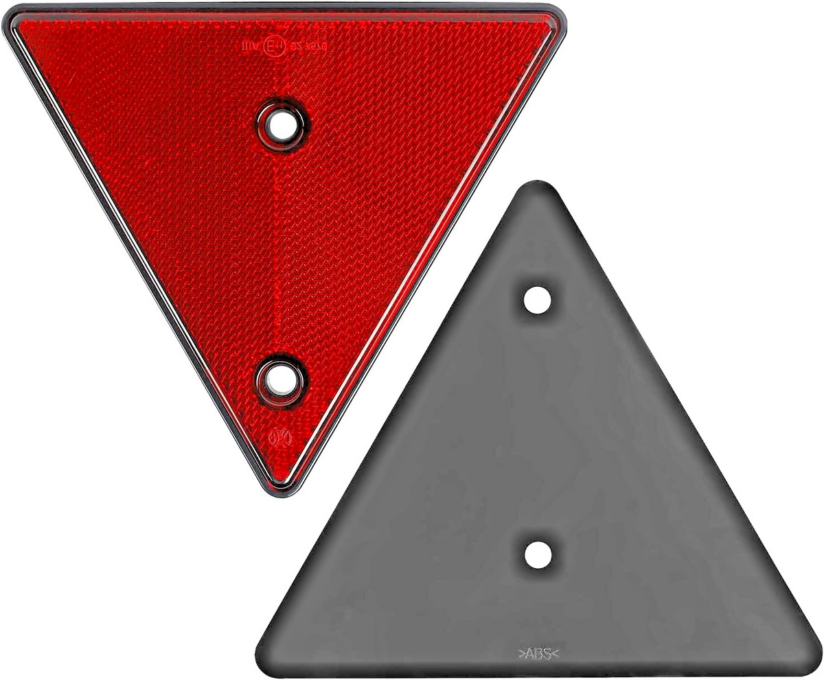 Vehicle Rear Safety Reflectors Red - MOT Legal for Trailers Trucks Caravans # x2