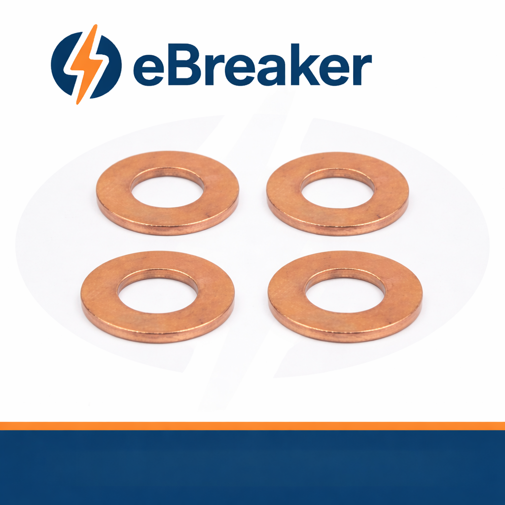 ALFA ROMEO Fuel Injector Copper Washer Seal Set  Diesel 4Pc 46518716 +Jeep Fiat