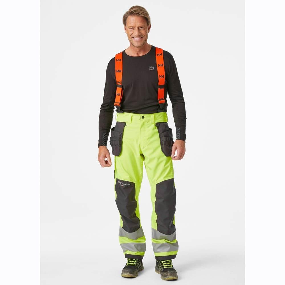 Helly Hansen 71493 Alna 2.0 Hi-Vis Waterproof Shell Construction Bib& Brace Pant Trouser