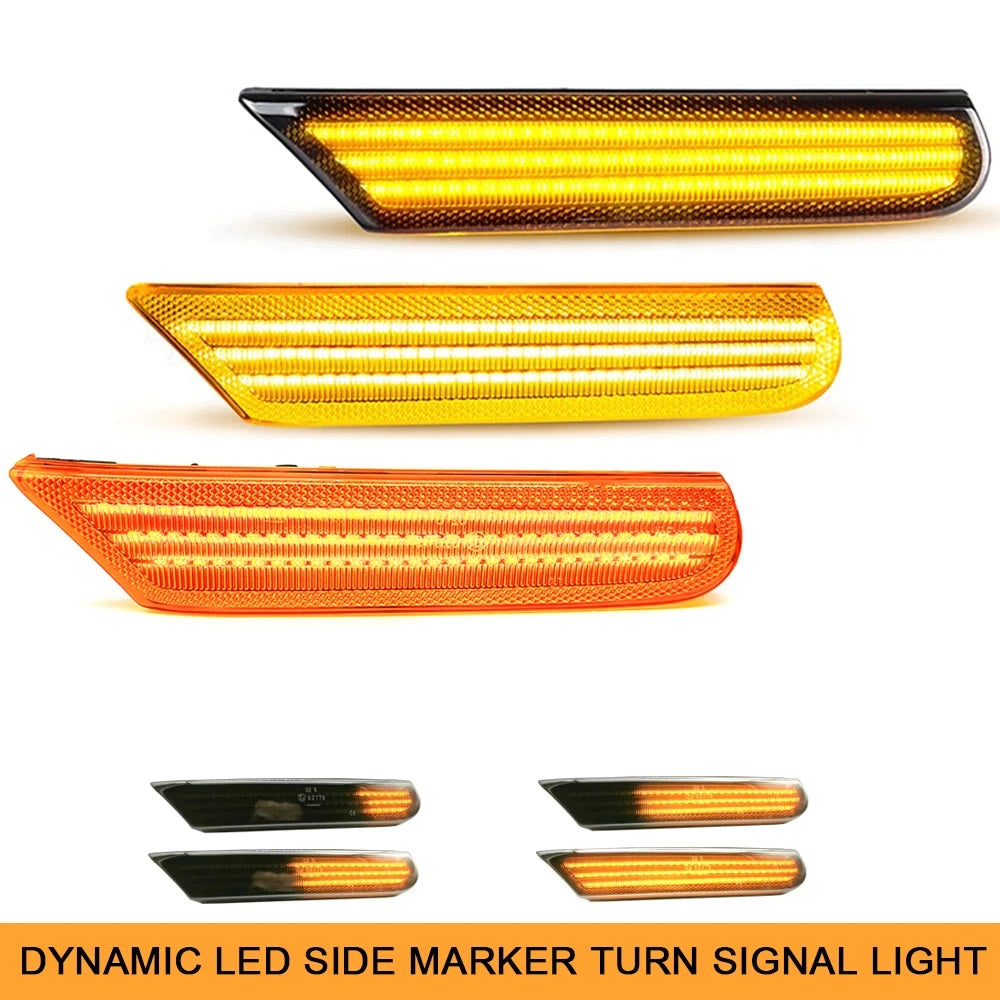 Porsche Dynamic LED Side Indicator Repeater Lights — Black, Amber or Clear | PSR9Line
